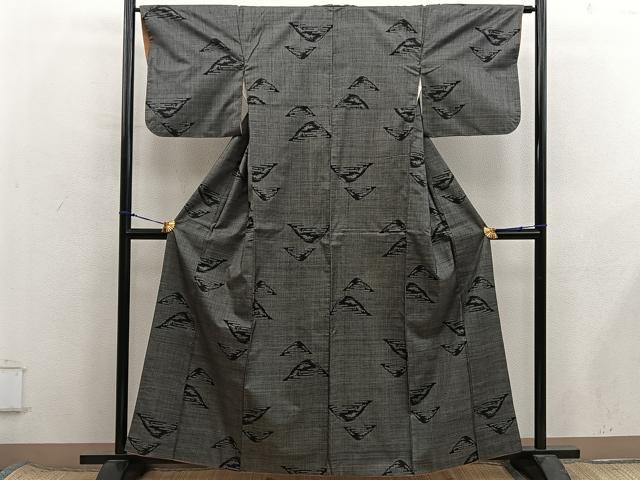 平和屋着物■本場大島紬　7マルキ　遠山文　正絹　逸品　BAAX8517mz