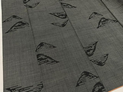 平和屋着物■本場大島紬　7マルキ　遠山文　正絹　逸品　BAAX8517mz