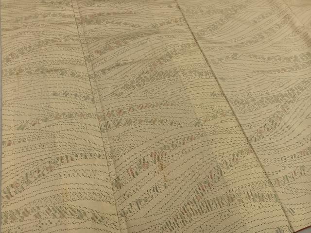平和屋着物■本場大島紬　草花文　証紙付き　正絹　逸品　BAAX8523mz