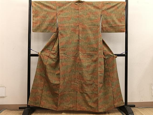 平和屋着物■上質な紬　霞文　正絹　逸品　BAAX8532mz