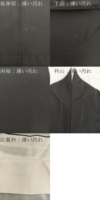平和屋着物■豪華黒留袖　駒刺繍　鳳凰花文　金彩　正絹　逸品　BAAX8536mz