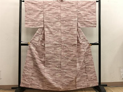 平和屋着物■上質な紬　霞文　正絹　逸品　BAAX8539mz