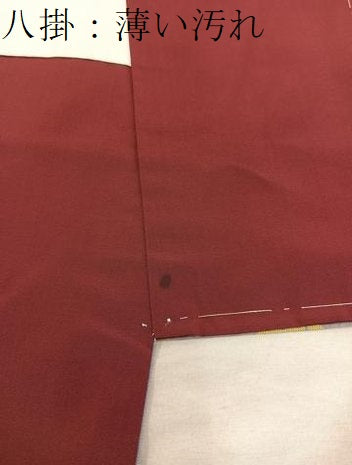 平和屋着物■上質な紬　林檎　正絹　逸品　BAAX8540mz
