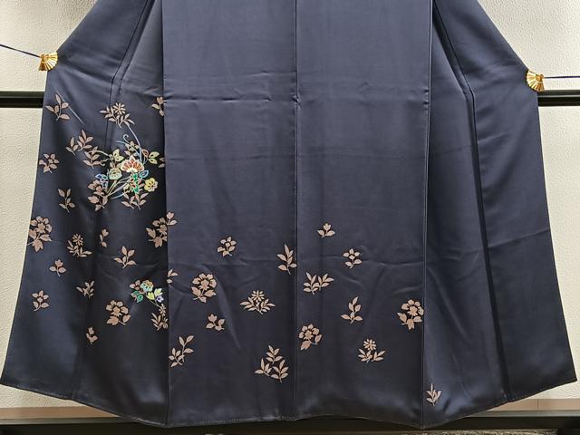 平和屋着物■訪問着　草花文　金彩　正絹　逸品　BAAX8549mz