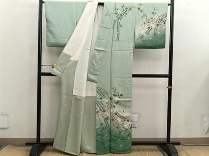 平和屋着物■訪問着　辻が花　暈し染め　金彩　正絹　逸品　BAAX8552mz