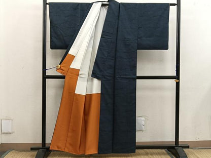 平和屋着物■本場大島紬雲重ね文　正絹　逸品　BAAX8577mz
