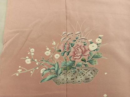 平和屋着物■色留訪問着　花籠文　暈し染め　仮絵羽　逸品　未使用　BAAX8580mz