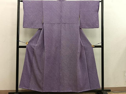 平和屋着物■大変加工の良い総絞り小紋　　正絹　逸品　BAAX8600mz