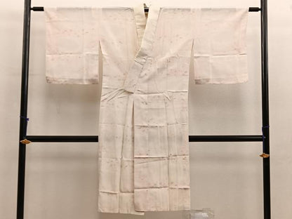 平和屋着物■長襦袢　単衣　菊花文　正絹　逸品　BAAX8601mz