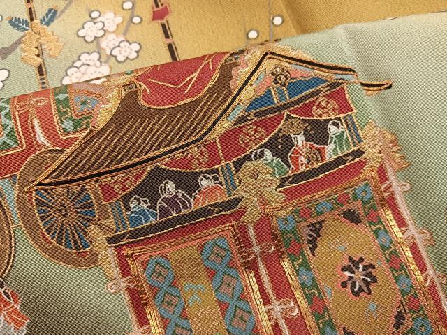 平和屋着物■豪華振袖　駒刺繍　祇園祭　暈し染め　金彩　正絹　逸品　BAAX8612mz