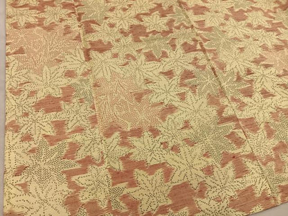 平和屋着物■上質な紬　楓文　正絹　逸品　BAAX8613mz