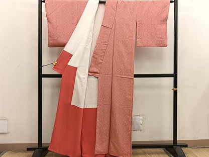 平和屋着物■江戸小紋　草花文　正絹　逸品　BAAX8627mz