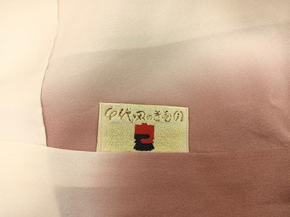 平和屋着物■訪問着　手描き　菊花文　正絹　逸品　BAAX8632mz