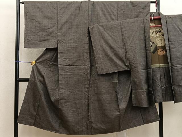 平和屋着物■男性　本場大島紬　アンサンブル　100亀甲　総詰め　正絹　逸品　BAAX8634mz