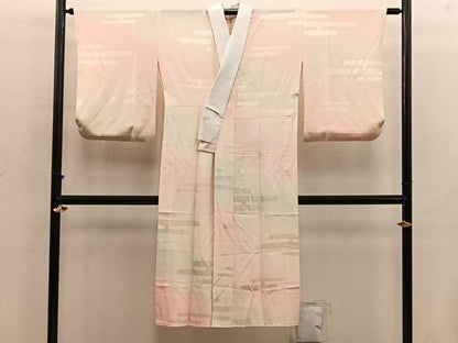 平和屋着物■長襦袢　無双仕立て　エ霞地紋　暈し染め　正絹　逸品　BAAX8650mz