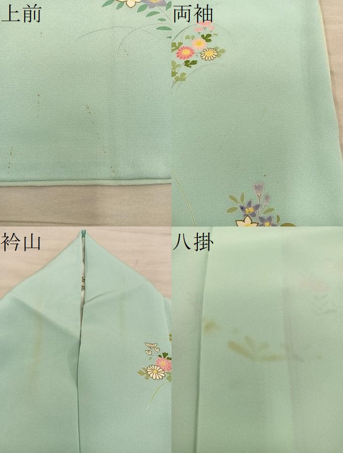 平和屋着物●訪問着　菊花文　金彩　正絹　逸品　BAAX8651mz