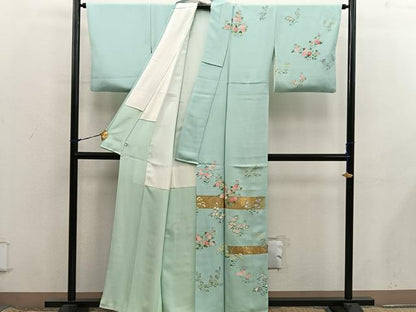 平和屋着物●訪問着　菊花文　金彩　正絹　逸品　BAAX8651mz