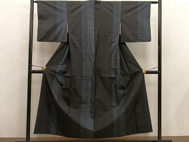 平和屋着物■本場大島紬　大山謹製　絣文様　証紙付き　正絹　逸品　BAAX8662mz