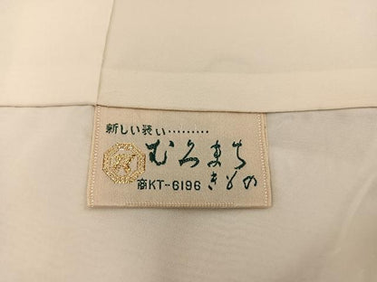 平和屋着物■訪問着　刺繍　菊花文　暈し染め　金彩　正絹　逸品　BAAX8667mz