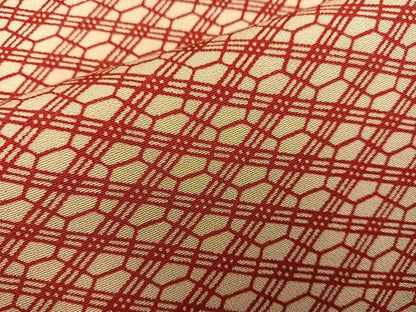平和屋着物■上質な小紋　幾何学文様　正絹　逸品　BAAX8675mz