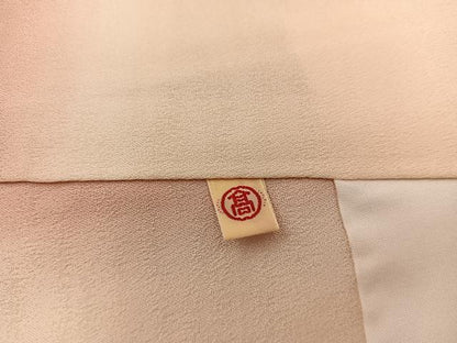 平和屋着物●訪問着　駒刺繍　御所車花文　金彩　高島屋扱い　正絹　逸品　BAAX8687mz