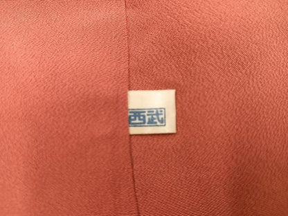 平和屋着物■上質な小紋　草花文　鬼しぼ縮緬　西武扱い　正絹　逸品　BAAX8696mz