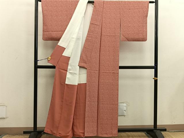平和屋着物■伝統工芸士　関正三郎　江戸小紋　小花尽くし　正絹　逸品　BAAX8713mz