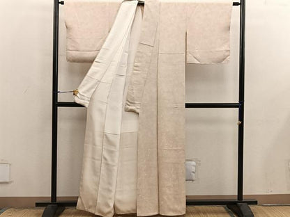 平和屋着物■上質な小紋　絞り　幾何学文様　正絹　逸品　BAAX8728mz