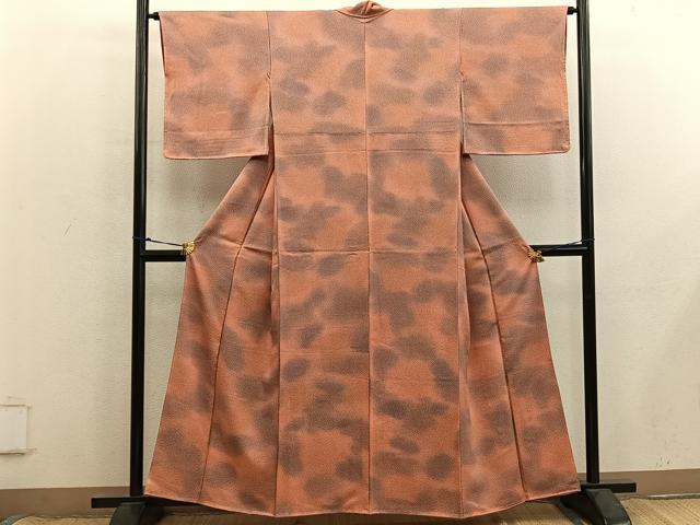 平和屋着物■上質な小紋　霞文　正絹　逸品　BAAX8733mz