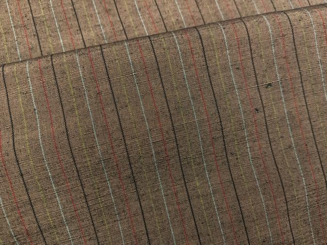 平和屋着物■上質な紬　間道　正絹　逸品　BAAX8748mz