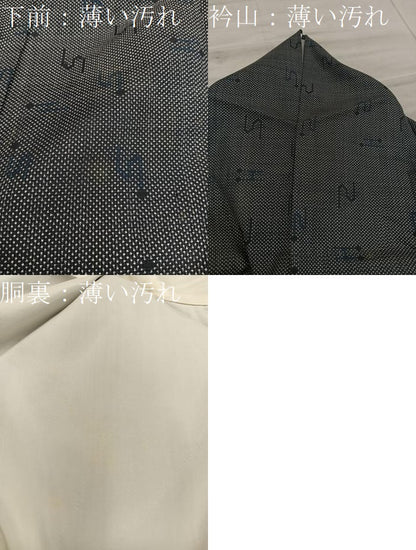 平和屋着物■本場大島紬　7マルキ　絣文様　正絹　逸品　BAAX8749mz