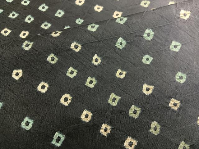 平和屋着物●上質な小紋　総絞り　暈し染め　まるやま扱い　正絹　逸品　BAAX8755mz