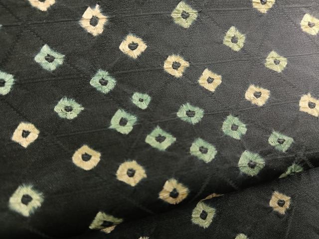 平和屋着物●上質な小紋　総絞り　暈し染め　まるやま扱い　正絹　逸品　BAAX8755mz