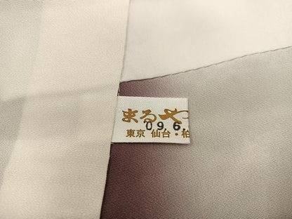 平和屋着物●上質な小紋　総絞り　暈し染め　まるやま扱い　正絹　逸品　BAAX8755mz