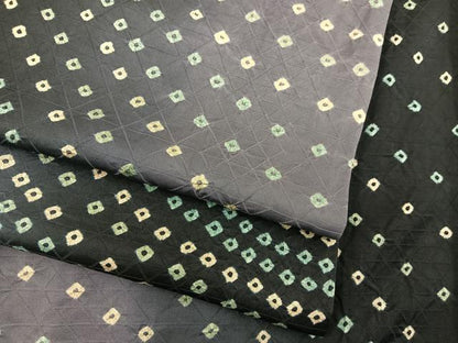平和屋着物●上質な小紋　総絞り　暈し染め　まるやま扱い　正絹　逸品　BAAX8755mz