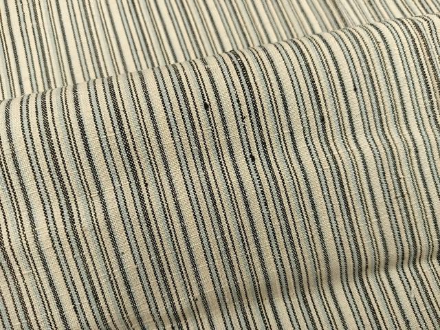 平和屋着物■上質な紬　縞　正絹　逸品　BAAX8756mz