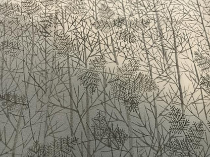 平和屋着物●訪問着　手描き　草葉文　正絹　逸品　BAAX8760mz