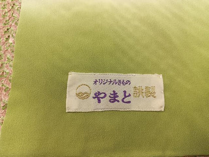 平和屋着物■大変加工の良い総絞り小紋　やまと誂製　正絹　逸品　BAAX8765mz