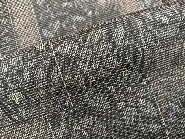 平和屋着物■上質な紬　7マルキ　色紙重ね花文　正絹　逸品　BAAX8766mz