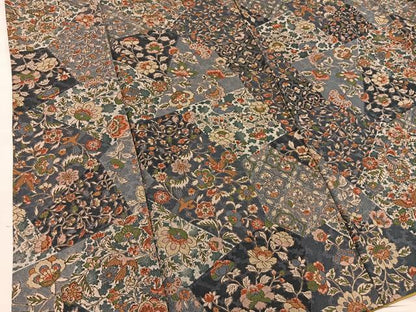 平和屋着物■上質な小紋　更紗花鳥文　正絹　逸品　BAAX8773mz