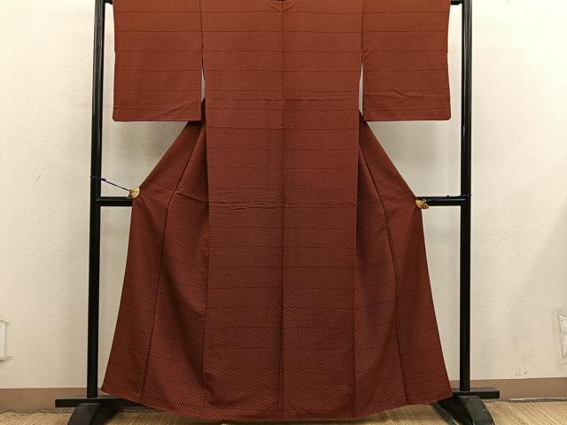 平和屋着物■江戸小紋　小花尽くし　正絹　逸品　BAAX8777mz