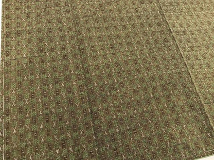 平和屋着物■上質な紬　幾何学文様　正絹　逸品　未使用　BAAX8785mz