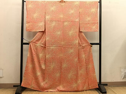 平和屋着物■上質な小紋　乱菊　正絹　逸品　BAAX8786mz