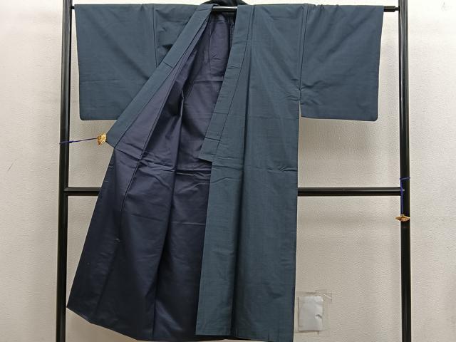 平和屋着物■男性　本場大島紬　80亀甲　総詰め　正絹　逸品　BAAX8790mz