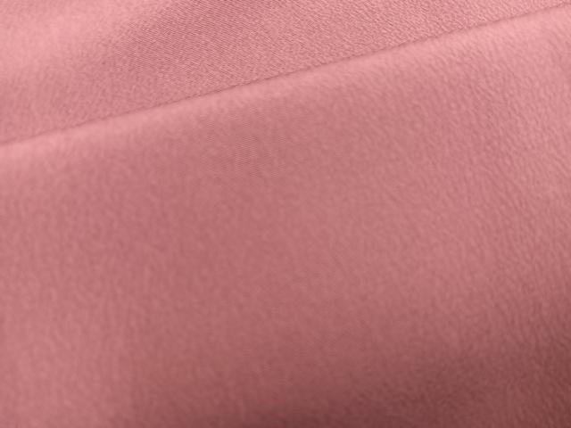 平和屋着物■上質な色無地　蘇芳香色　正絹　逸品　BAAX8797mz