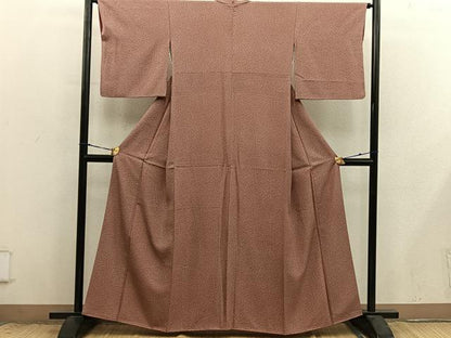 平和屋着物■上質な小紋　唐草文　正絹　逸品　BAAX8799mz