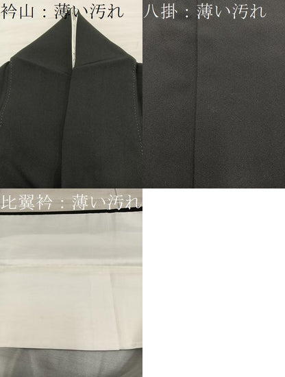 平和屋着物■豪華黒留袖　風景花文　暈し染め　金彩　正絹　逸品　BAAX8818mz