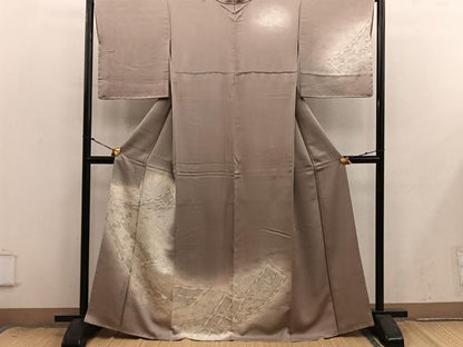 平和屋着物■訪問着　菊花文　暈し染め　正絹　逸品　BAAX8819mz