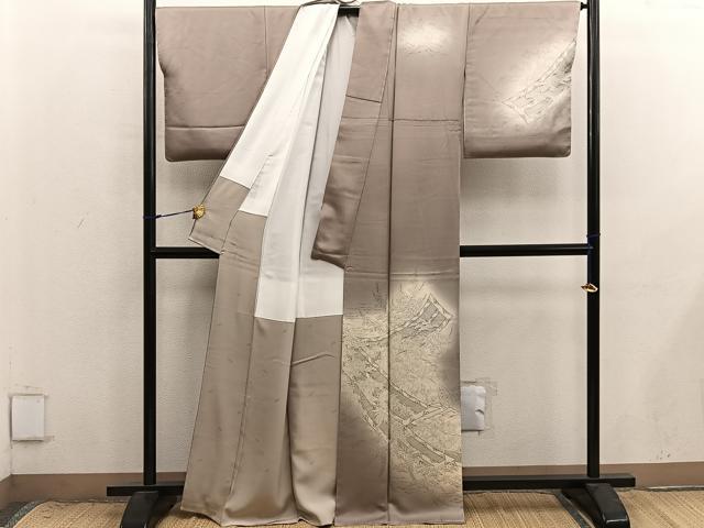 平和屋着物■訪問着　菊花文　暈し染め　正絹　逸品　BAAX8819mz