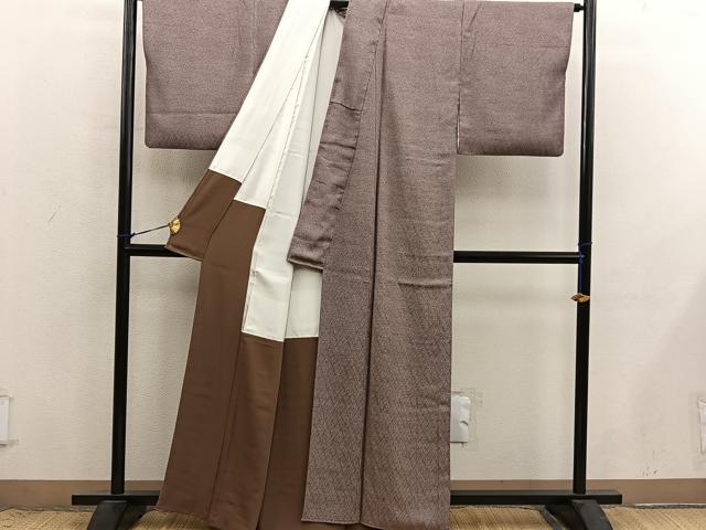 平和屋着物■江戸小紋　流水文　正絹　逸品　BAAX8820mz